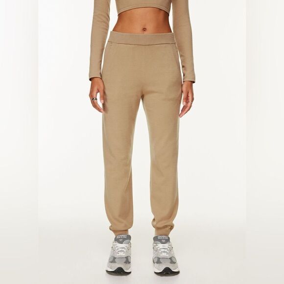 Babaton | High-rise knit Rodin Jogger | Constant Camel - Picture 1 of 9